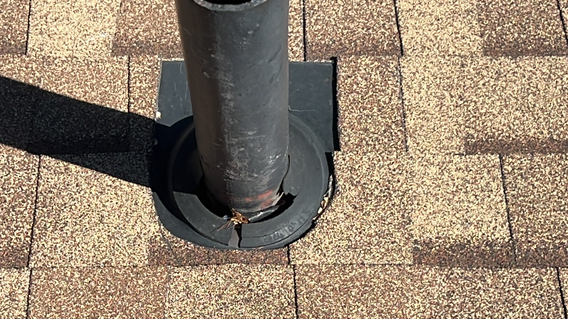Cracked roof vent boot